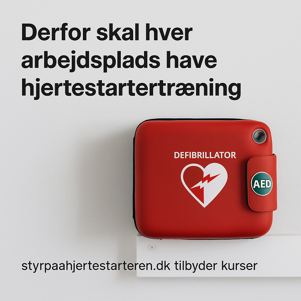 Derfor skal hver arbejdsplads have hjertestartertræning